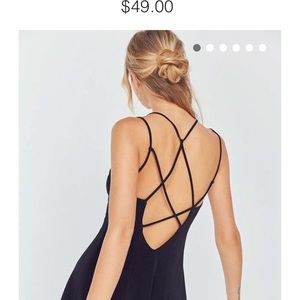 Silence + Noise Strappy Low-back Mini Dress